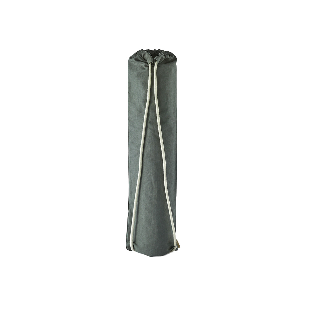 Yoga mat bag with long shoulder carry cords