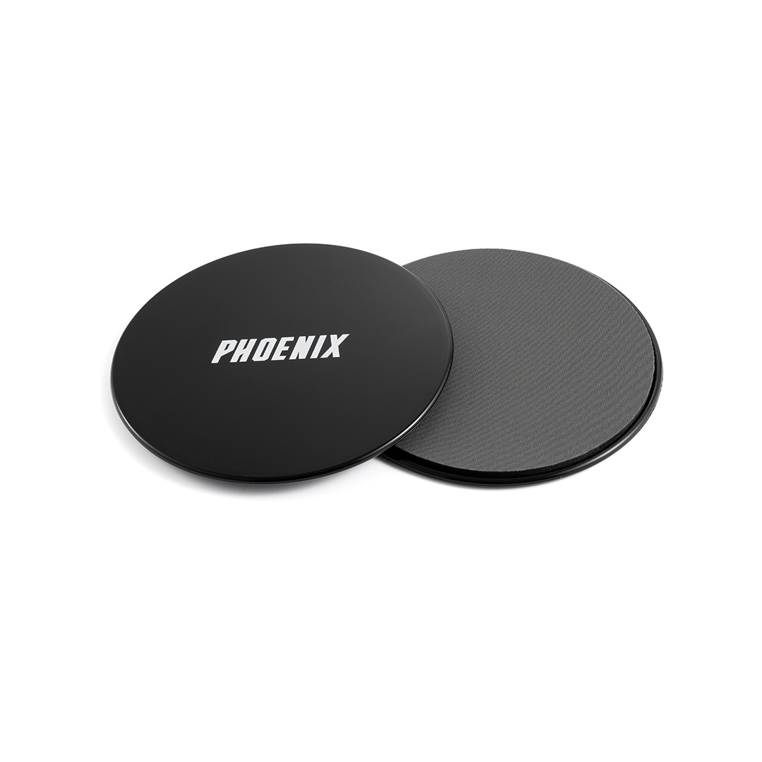 Phoenix Fitness, Dual-Sided Core Sliders in Black - Image 8